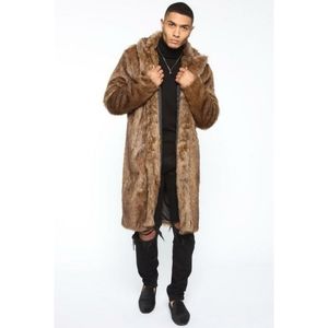 NEW FASHION NOVA MENS FUR COAT